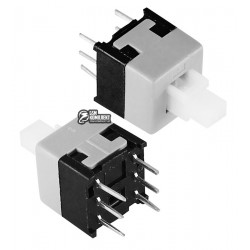 Микрокнопка PSB-850L (305) 6 pin 8.5х8.5мм, с фиксацией, шток 5мм Микрокнопка PSB-850L (305) 6 pin 8.5х8.5мм, с фиксацией, шток 5мм
