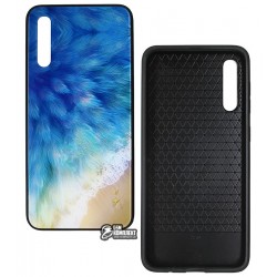 Чехол для Samsung A505 Galaxy A50, Original Glass Print, пляж