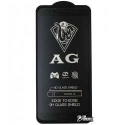 Закаленное защитное стекло для Xiaomi Redmi 7A, 0,26 мм 9H, 2.5D, Full Glue, матовое, черное