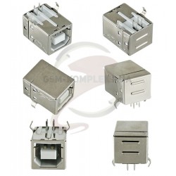 Гнездо USB-03-FD-90, USB-В на плату горизонтальное Гнездо USB-03-FD-90, USB-В на плату горизонтальное