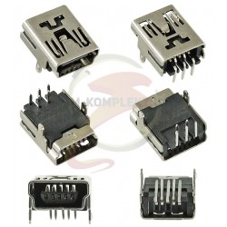 Гнездо mini USB 5pin USB-05-A-FD-90, тип 1