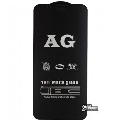 Закаленное защитное стекло для iPhone X, iPhone Xs, iPhone 11 Pro, 2.5D, Full Glue, матовое, черное