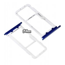Держатель SIM-карты для Huawei Honor 9, синий, c держателем MMC, STF-L09, STF-L19 Держатель SIM-карты для Huawei Honor 9, синий, c держателем MMC, STF-L09, STF-L19