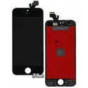 Дисплей iPhone 5, черный, с сенсорным экраном (дисплейный модуль), с рамкой, NCC ESR ColorX