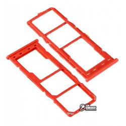 Держатель SIM-карты для Samsung A105F/DS Galaxy A10, красный