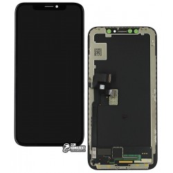 Дисплей для Apple iPhone X, черный, со шлейфом, с сенсорным экраном (дисплейный модуль), с рамкой, (OLED), Сopy, BOE Дисплей для Apple iPhone X, черный, со шлейфом, с сенсорным экраном (дисплейный модуль), с рамкой, (OLED), Сopy, BOE