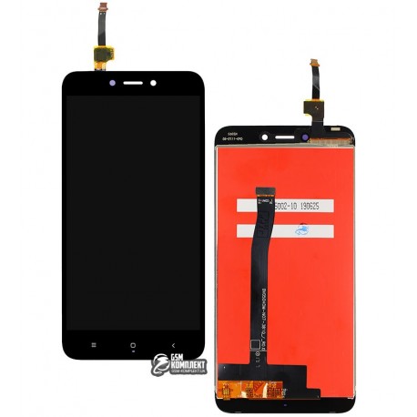 Дисплей для Xiaomi Redmi 4X, черный, с сенсорным экраном (дисплейный модуль), High Copy