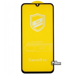 Закаленное защитное стекло для Xiaomi Mi 9 SE, 0,26 мм 9H, 4D ARC, черное