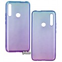 Чехол для Huawei P Smart Z, Gradient Design, силиконовый ультратонкий, (blue/purple)