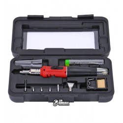 Газовий паяльник HandsKit 1115К, з насадками в боксі Газовий паяльник HandsKit 1115К, з насадками в боксі