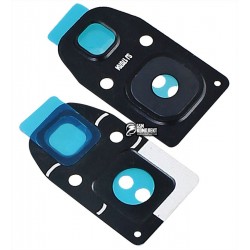 Стекло камеры для Samsung A320F Galaxy A3 (2017), A320Y Galaxy A3 (2017), A520F Galaxy A5 (2017), A720F Galaxy A7 (2017), чорне