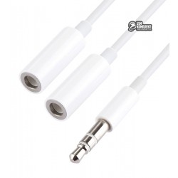 Аудио двойник AUX(3,5 Male) Share-to-2AUX Female-Jack (MH028)