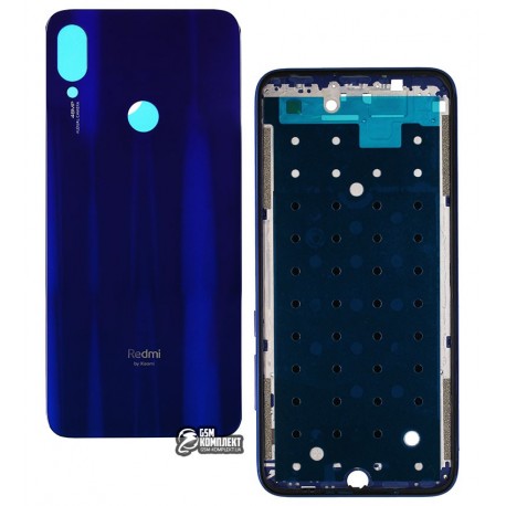 Корпус Xiaomi Redmi Note 7, синий, neptune blue