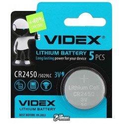 Батарейка CR2450 VIDEX, 3V Батарейка CR2450 VIDEX, 3V
