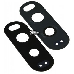 Стекло камеры LG V20 H990DS, черное