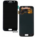 Дисплей для Samsung G930F Galaxy S7, черный, с сенсорным экраном (дисплейный модуль), Original (PRC), self-welded
