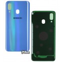 Задня кришка батареї для Samsung A405F / DS Galaxy A40, синій колір