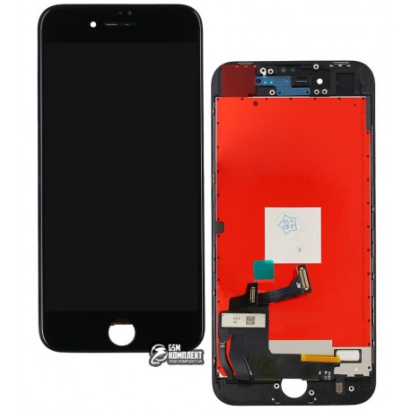 Дисплей iPhone 8, черный, с сенсорным экраном (дисплейный модуль), copy
