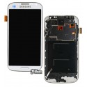 Дисплей для Samsung I9500 Galaxy S4, белый, с сенсорным экраном (дисплейный модуль), с регулировкой яркости, (TFT), Сopy