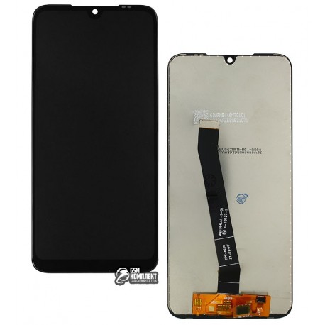 Дисплей для Xiaomi Redmi 7, черный, с сенсорным экраном (дисплейный модуль), High Copy