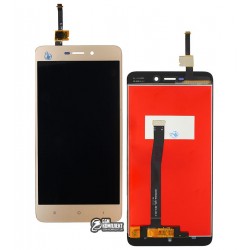 Дисплей Xiaomi Redmi 4A, золотистый, с сенсорным экраном, High Copy