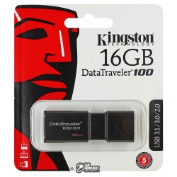 Флешка 16 Gb Kingston DT100 G3 16GB USB3.0