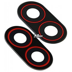 Стекло камеры Xiaomi Pocophone F1, размер 19,7x10,1 мм, черное