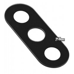 Стекло камеры Xiaomi Mi MIX 2s, размер 25,1x9,8 мм, черное