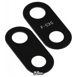 Стекло камеры Xiaomi Redmi 6A, размер 18,3x8,3 мм, одной камеры, черное