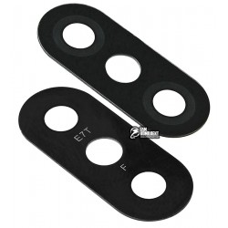 Стекло камеры Xiaomi Note 6 Pro, размер 24,8x10,3 мм, черное