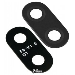 Стекло камеры для Xiaomi Mi Play, черное