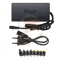 Блок питания для ноутбуков universal с набором коннекторов, 12В/15В/16В/18В/19В/20В/24В, max4,5А, 100 Вт