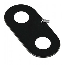 Стекло камеры LG G7 ThinQ G710EM, размер 20x9,5 мм, черное