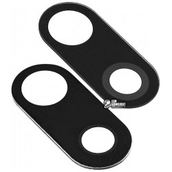 Стекло камеры LG V30 H930, размер 20,5x9,2 мм, черное