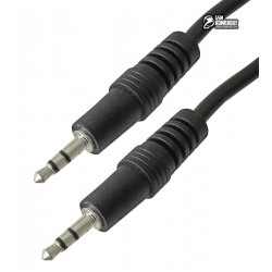 Кабель AUX (Мини-джек - Мини-джек) 3,5 мм, 1,2 м, пластик, черный