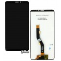 Дисплей для Meizu M8 Note, чорний, з сенсорним екраном, оригінал (PRC), M822