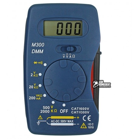 Мультиметр цифровой M300, карманный