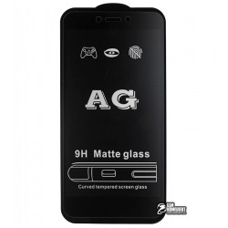 Закаленное защитное стекло для Xiaomi Redmi 4X, 0,26 мм 9H, 2.5D, Full Glue, матовое, черное