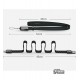 Кабель Lightning - USB, BASEUS Gold Collar, 2A, 35см, короткий для powerbank