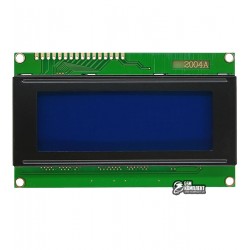 ЖК дисплей LCD2004, серый фон, контроллер HD44780