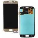 Дисплей Samsung G930 Galaxy S7, золотистий, з сенсорним екраном (дисплейний модуль), (OLED), High quality