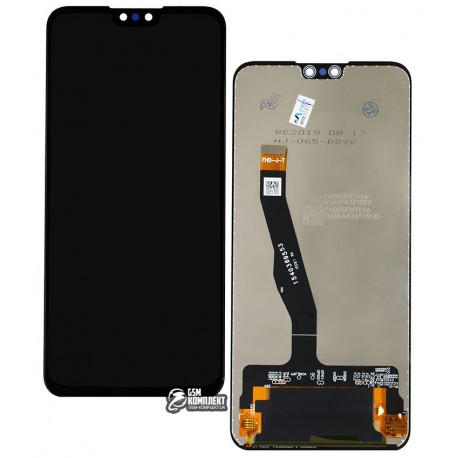 Дисплей Huawei Y9 (2019), черный, с сенсорным экраном (дисплейный модуль), Original (PRC), JKM-LX1
