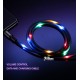 Кабель Micro-USB - USB, Usams US-SJ288 U16 Voice Control LED Flowing, 2А, 1метр, с LED подсветкой