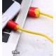 Кабель Lightning - USB, Remax RC-114a, круглый, 2,4A, 1 метр, желтый
