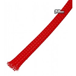 Защитная оплетка для проводов полиэфирная 10мм WPET, красная, отрезок 1м