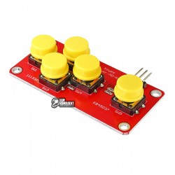 Джойстик-клавиатура на 5 кнопок для Arduino, аналоговый