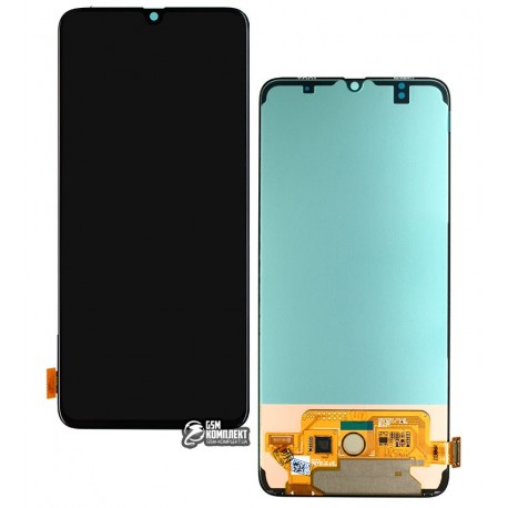 Дисплей для Samsung A705F/DS Galaxy A70, черный, с сенсорным экраном (дисплейный модуль), Original (PRC), original glass