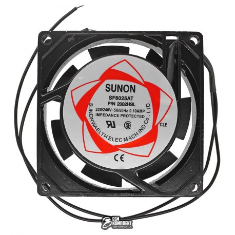 Вентилятор SUNON SF8025AT P/N 2082HSL, 80 x 80 x 25 мм, 220V, 0.10A