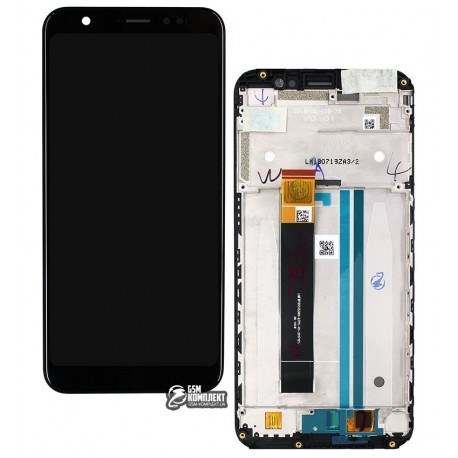 Дисплей Meizu M8c, черный, с сенсорным экраном, с рамкой, Original (PRC), M810H