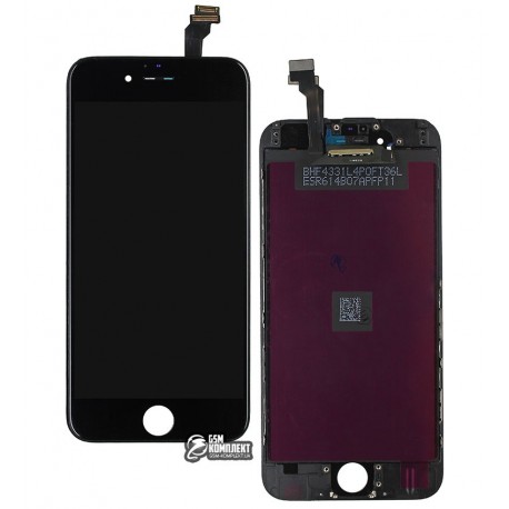 Дисплей iPhone 6, черный, с сенсорным экраном (дисплейный модуль), с рамкой, Сopy, NCC ESR ColorX